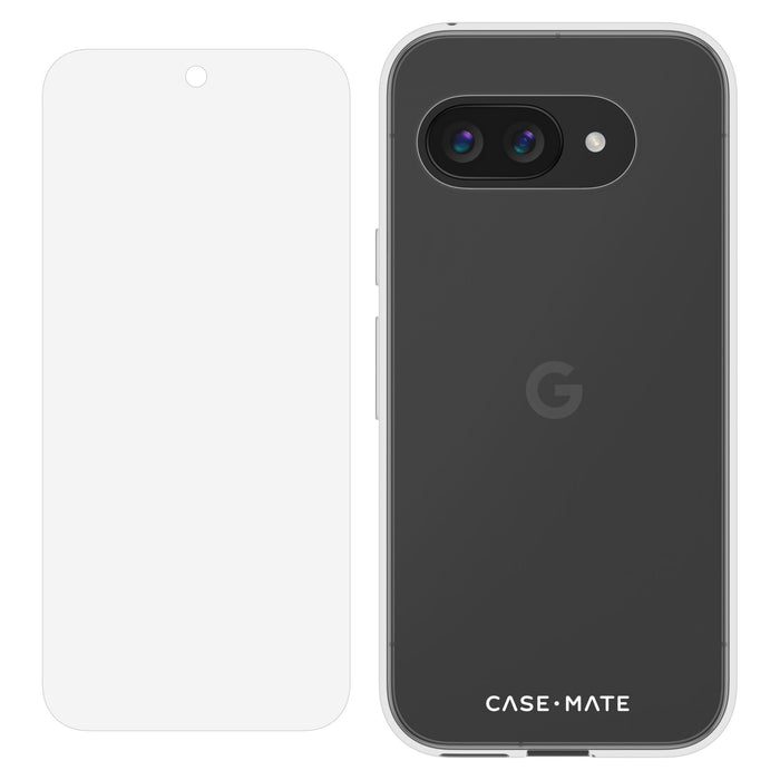 Case-Mate Protection Pack Tough Case and Glass Screen Protector for Google Pixel 9a