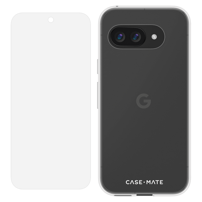 Case-Mate Protection Pack Tough Case and Glass Screen Protector for Google Pixel 9a