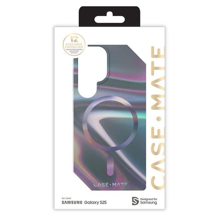 Case-Mate Soap Bubble Case with Magnet for Samsung Galaxy S25 Multi-Color