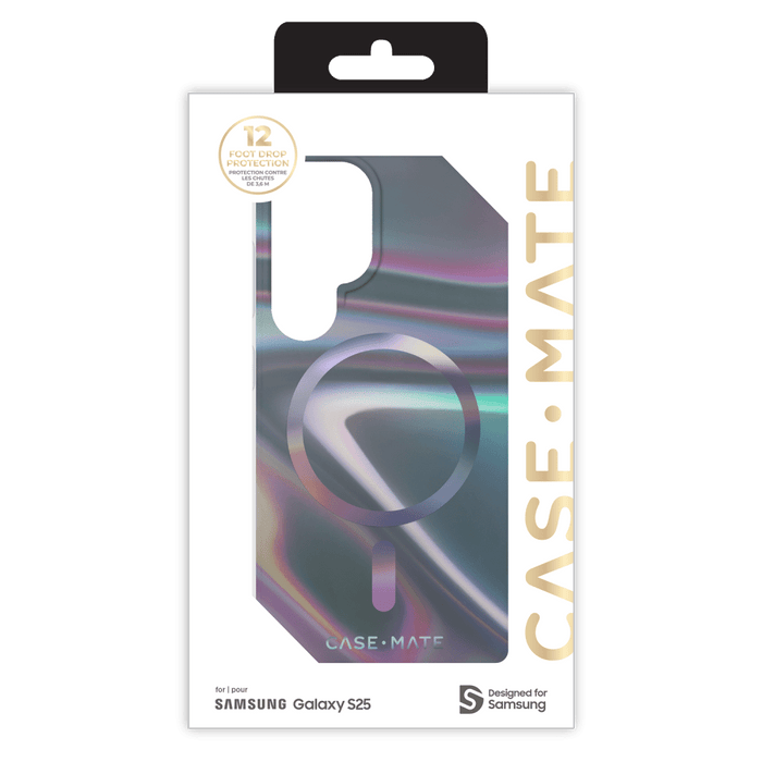 Case-Mate Soap Bubble Case with Magnet for Samsung Galaxy S25 Multi-Color