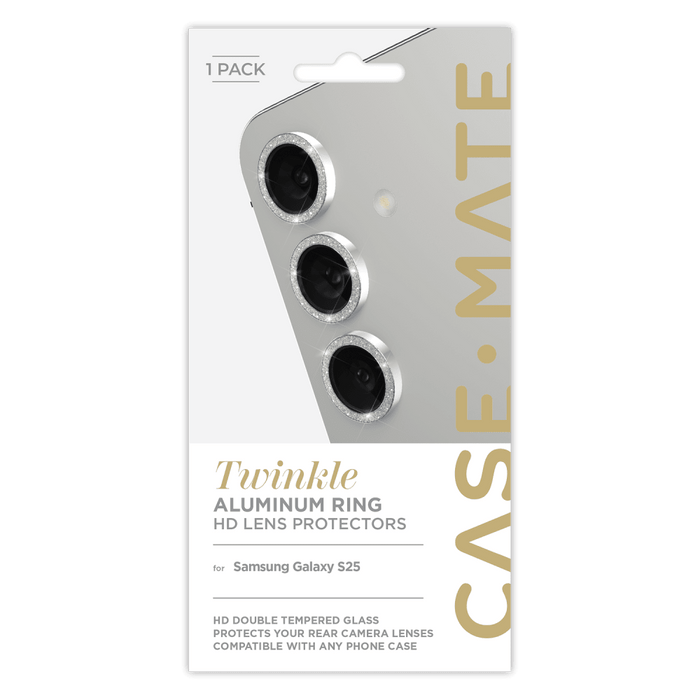 Case-Mate Aluminum Ring Camera Lens Glass Protector for Samsung Galaxy S25