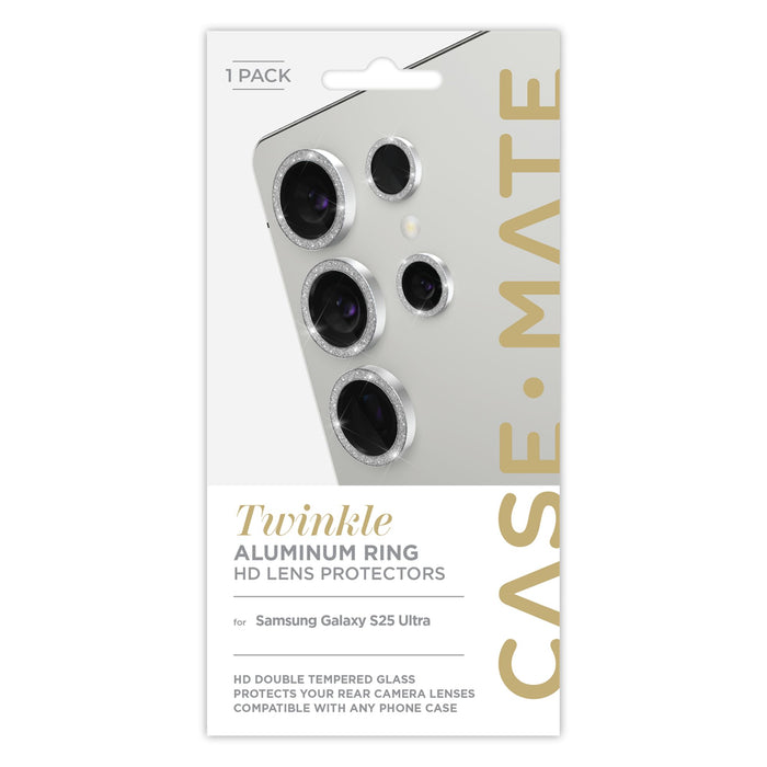 Case-Mate Aluminum Ring Camera Lens Glass Protector for Samsung Galaxy S25 Ultra