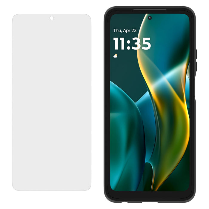 Case-Mate Protection Pack Tough Case and Glass Screen Protector for Motorola Moto G 5G (2025) Black