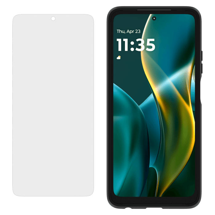 Case-Mate Protection Pack Tough Case and Glass Screen Protector for Motorola Moto G 5G (2025) Black