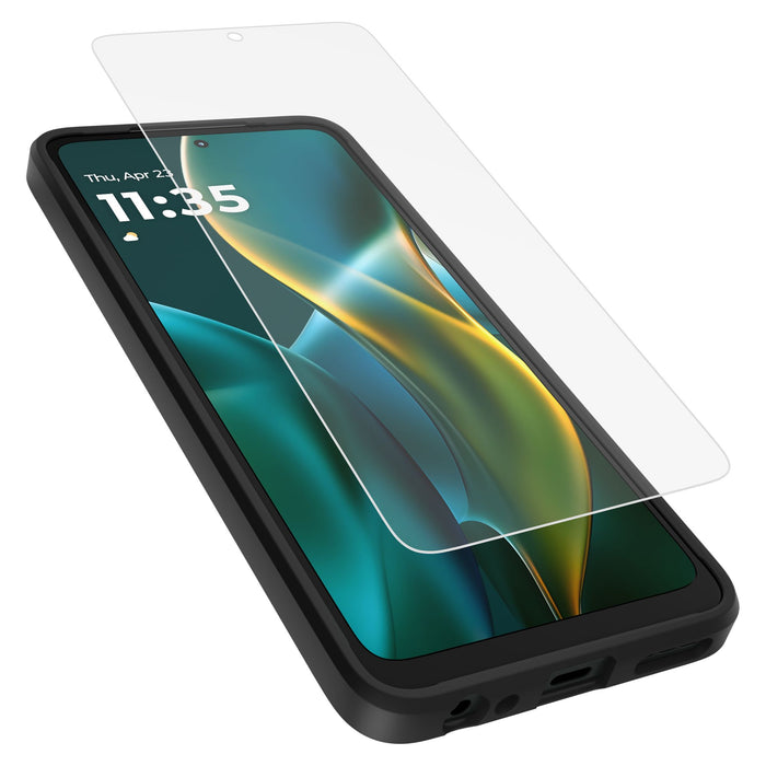 Case-Mate Protection Pack Tough Case and Glass Screen Protector for Motorola Moto G 5G (2025) Black
