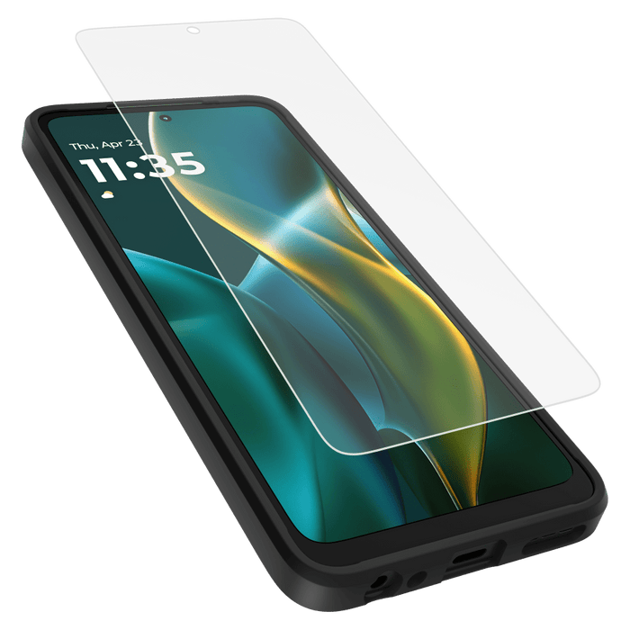 Case-Mate Protection Pack Tough Case and Glass Screen Protector for Motorola Moto G 5G (2025) Black