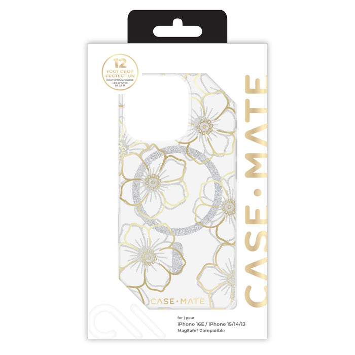 Case-Mate Floral Gems MagSafe Case for Apple iPhone 16e / 15 / 14 / 13