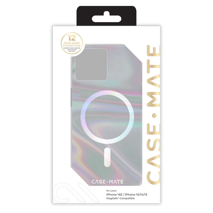 Case-Mate Soap Bubble MagSafe Case for Apple iPhone 16e / iPhone 15 / iPhone 14 / iPhone 13 Multi-Color