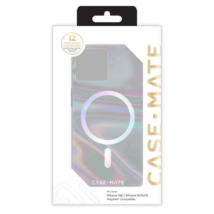 Case-Mate Soap Bubble MagSafe Case for Apple iPhone 16e / iPhone 15 / iPhone 14 / iPhone 13 Multi-Color
