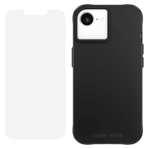 Case-Mate Protection Pack Tough Case and Glass Screen Protector for Apple iPhone 16e / iPhone 15 / iPhone 14 / iPhone 13