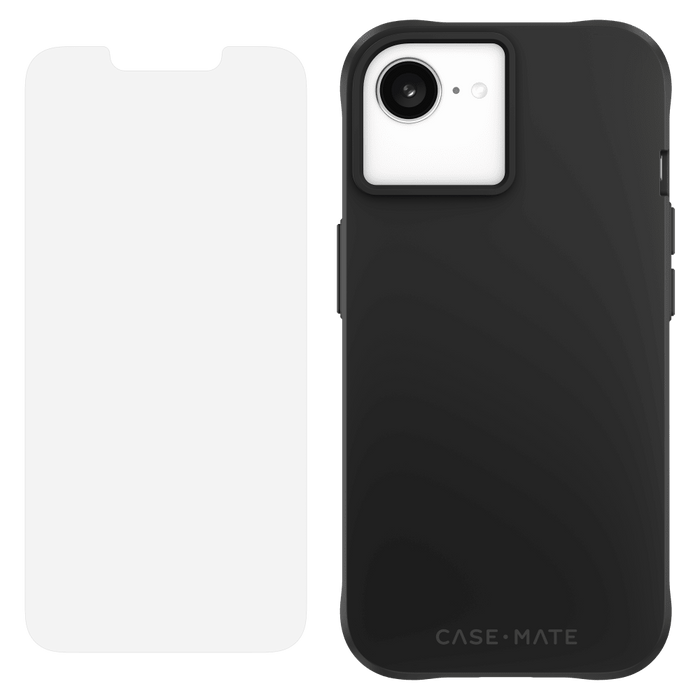 Case-Mate Protection Pack Tough Case and Glass Screen Protector for Apple iPhone 16e / iPhone 15 / iPhone 14 / iPhone 13