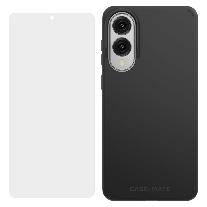 Case-Mate Protection Pack Tough Case and FlexiShield Screen Protector for Samsung Galaxy S25 Edge Black