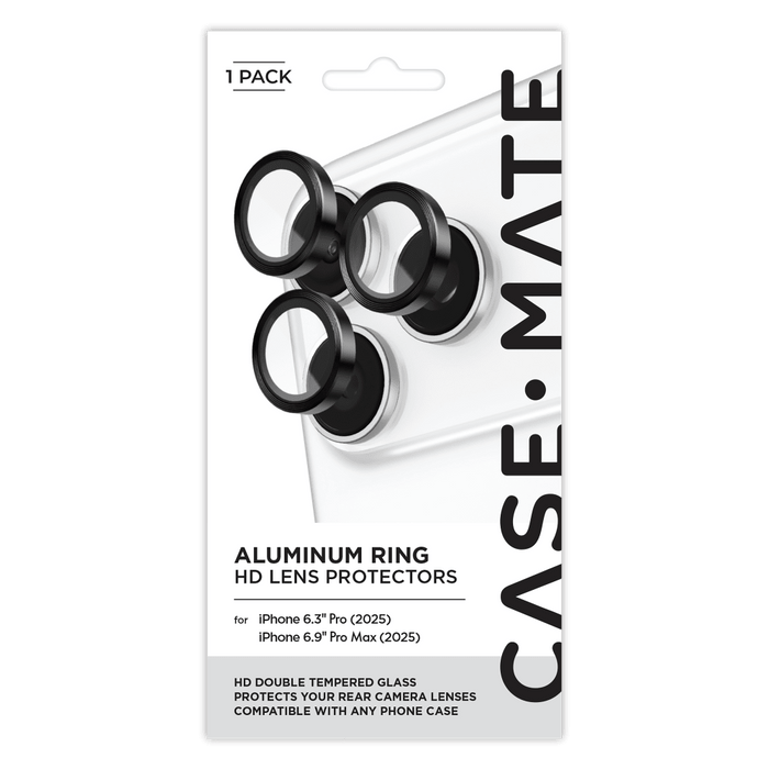 Case-Mate Aluminum Camera Lens Protector for Apple iPhone 17 Pro Max / iPhone 17 Pro