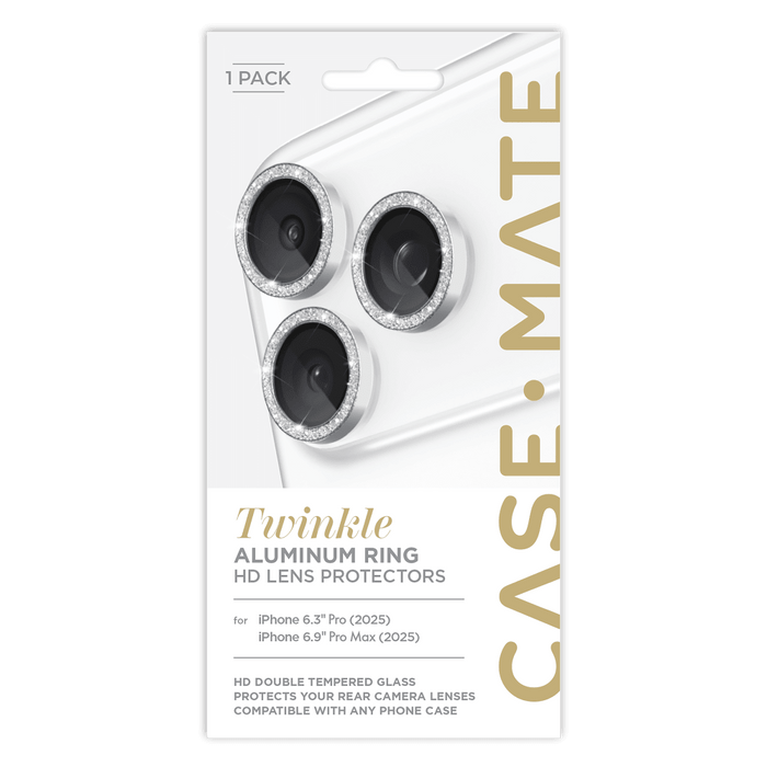 Case-Mate Aluminum Camera Lens Protector for Apple iPhone 17 Pro Max / iPhone 17 Pro