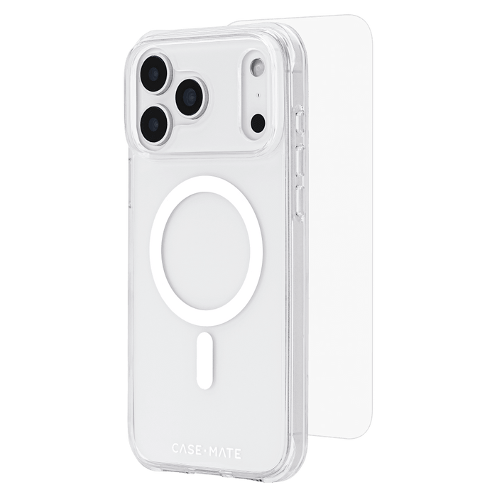 Case-Mate Protection Pack Tough MagSafe Case and Glass Screen Protector for Apple iPhone 17 Pro Max