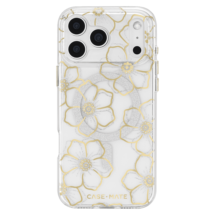 Case-Mate Floral Gems MagSafe Case for Apple iPhone 17 Pro Max Gold