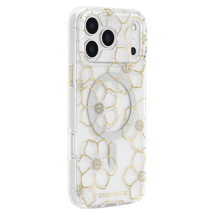 Case-Mate Floral Gems MagSafe Case for Apple iPhone 17 Pro Max Gold