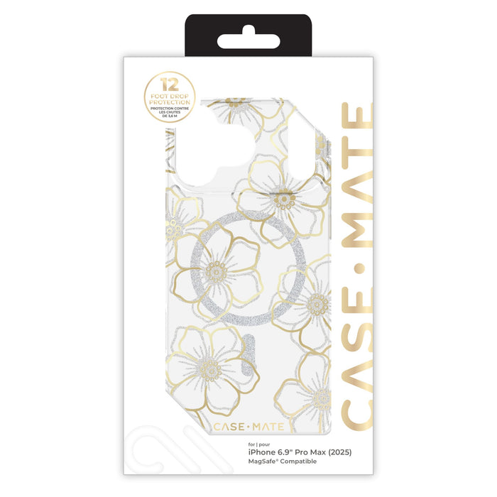 Case-Mate Floral Gems MagSafe Case for Apple iPhone 17 Pro Max Gold