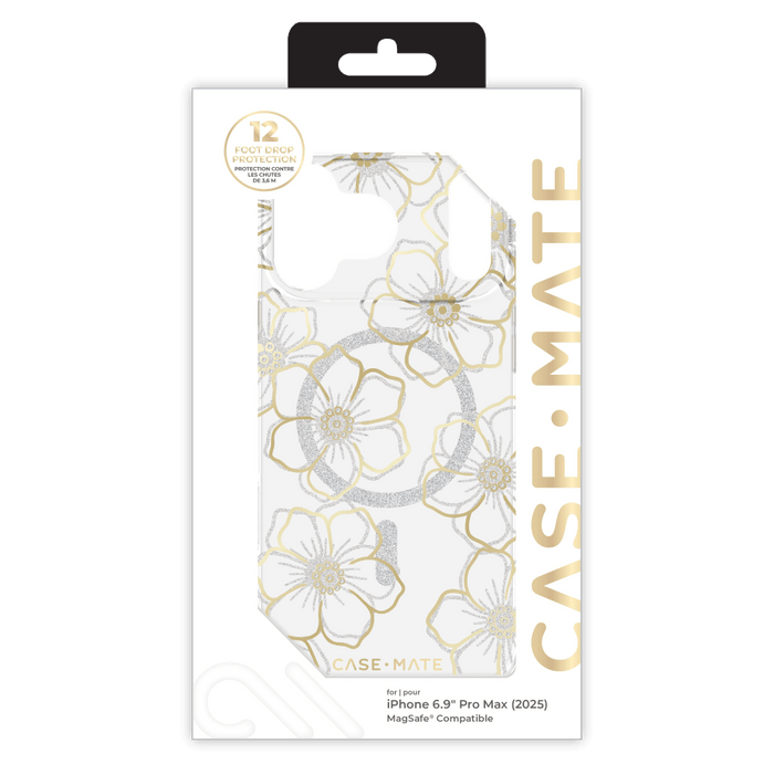 Case-Mate Floral Gems MagSafe Case for Apple iPhone 17 Pro Max Gold