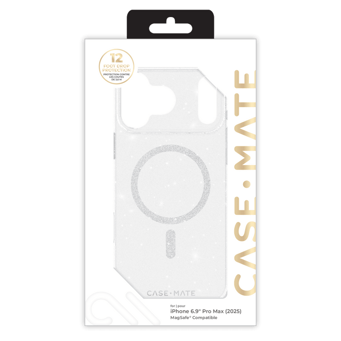 Case-Mate Sheer Twinkle MagSafe Case for Apple iPhone 17 Pro Max Silver