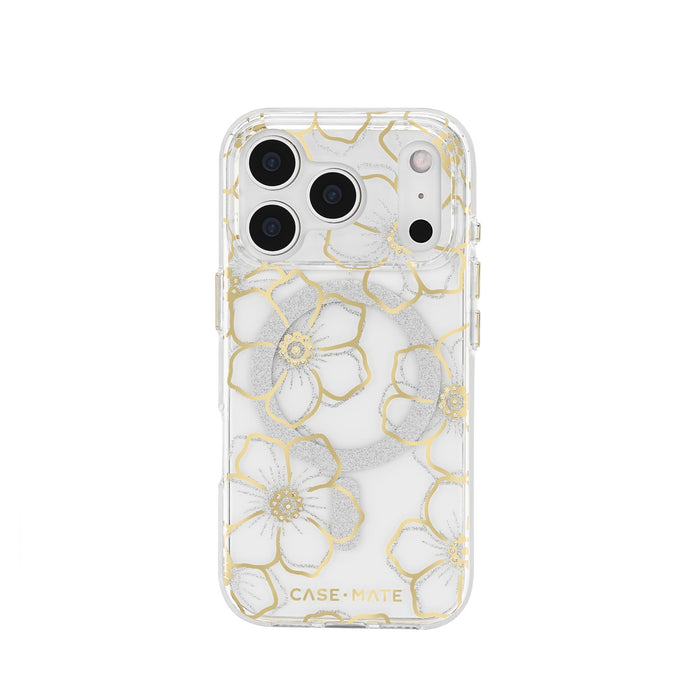 Case-Mate Floral Gems MagSafe Case for Apple iPhone 17 Pro Gold