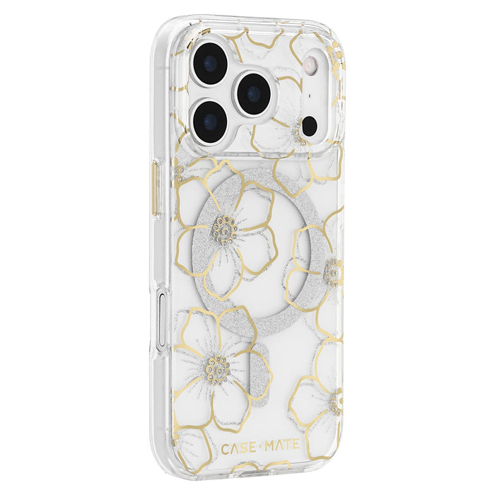 Case-Mate Floral Gems MagSafe Case for Apple iPhone 17 Pro Gold