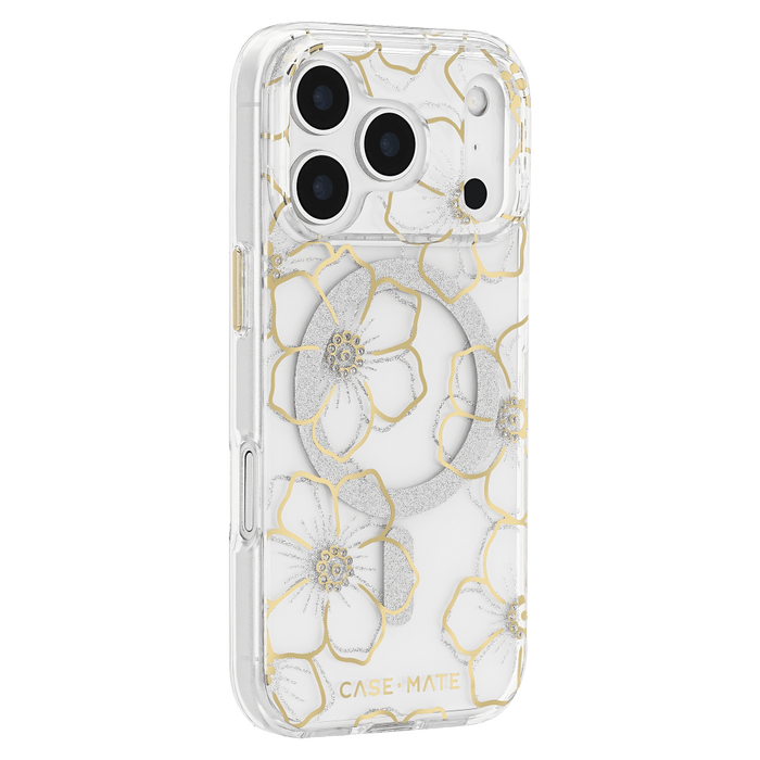 Case-Mate Floral Gems MagSafe Case for Apple iPhone 17 Pro Gold