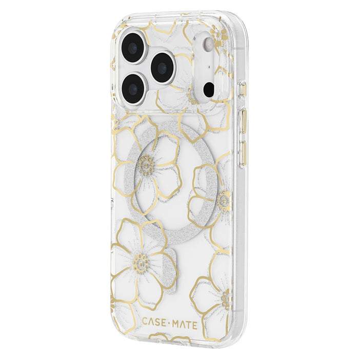 Case-Mate Floral Gems MagSafe Case for Apple iPhone 17 Pro Gold
