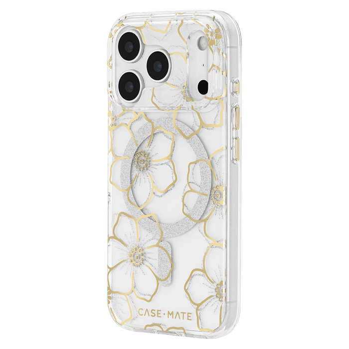 Case-Mate Floral Gems MagSafe Case for Apple iPhone 17 Pro Gold