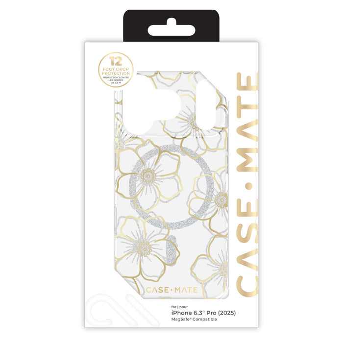 Case-Mate Floral Gems MagSafe Case for Apple iPhone 17 Pro Gold