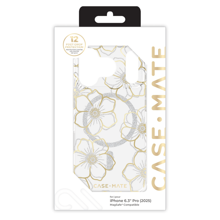 Case-Mate Floral Gems MagSafe Case for Apple iPhone 17 Pro Gold