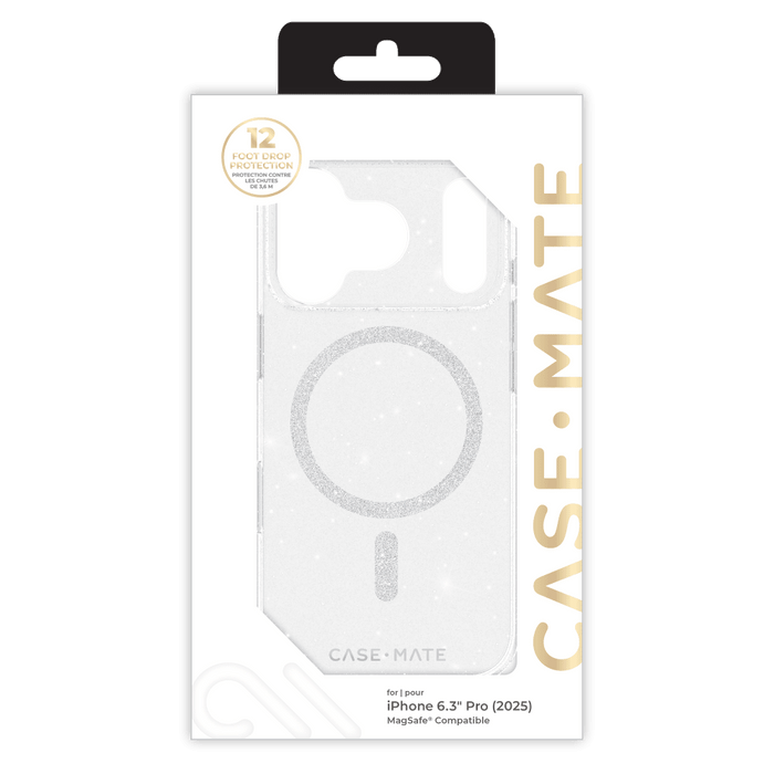 Case-Mate Sheer Twinkle MagSafe Case for Apple iPhone 17 Pro Max Silver