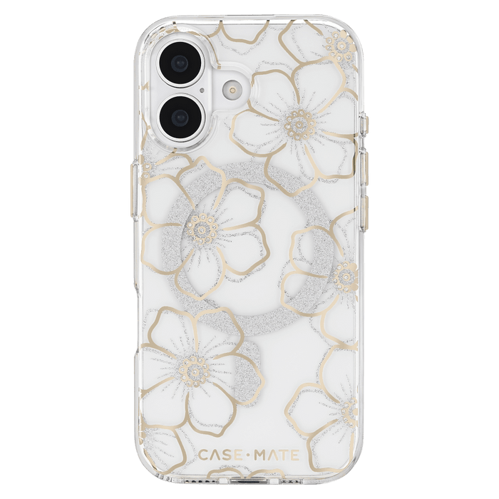 Case-Mate Floral Gems MagSafe Case for Apple iPhone 17 Gold
