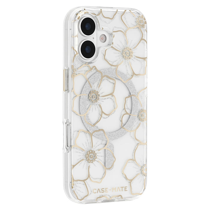 Case-Mate Floral Gems MagSafe Case for Apple iPhone 17 Gold