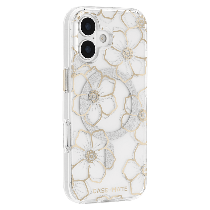 Case-Mate Floral Gems MagSafe Case for Apple iPhone 17 Gold