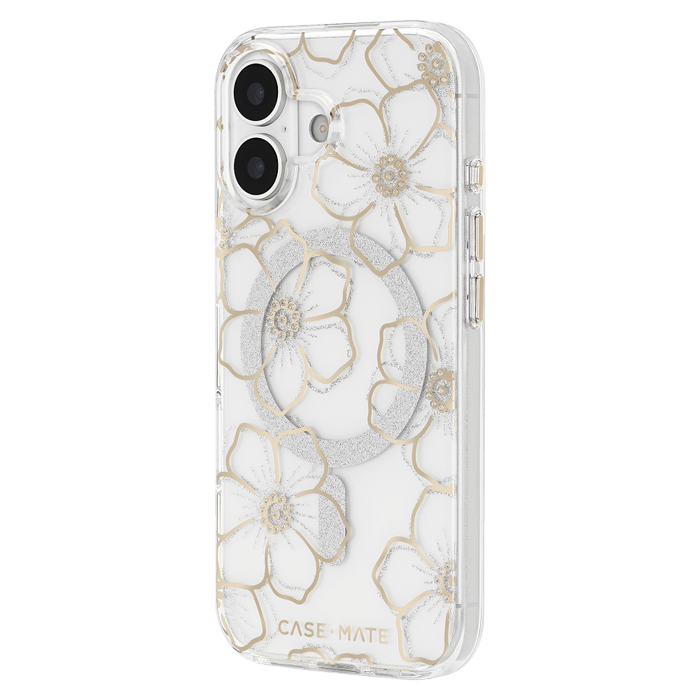 Case-Mate Floral Gems MagSafe Case for Apple iPhone 17 Gold