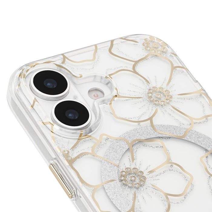 Case-Mate Floral Gems MagSafe Case for Apple iPhone 17 Gold