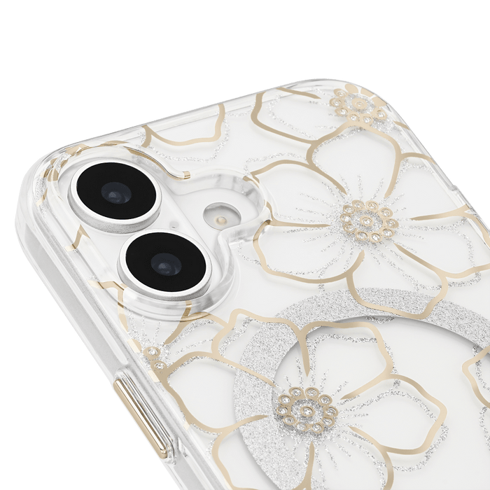 Case-Mate Floral Gems MagSafe Case for Apple iPhone 17 Gold