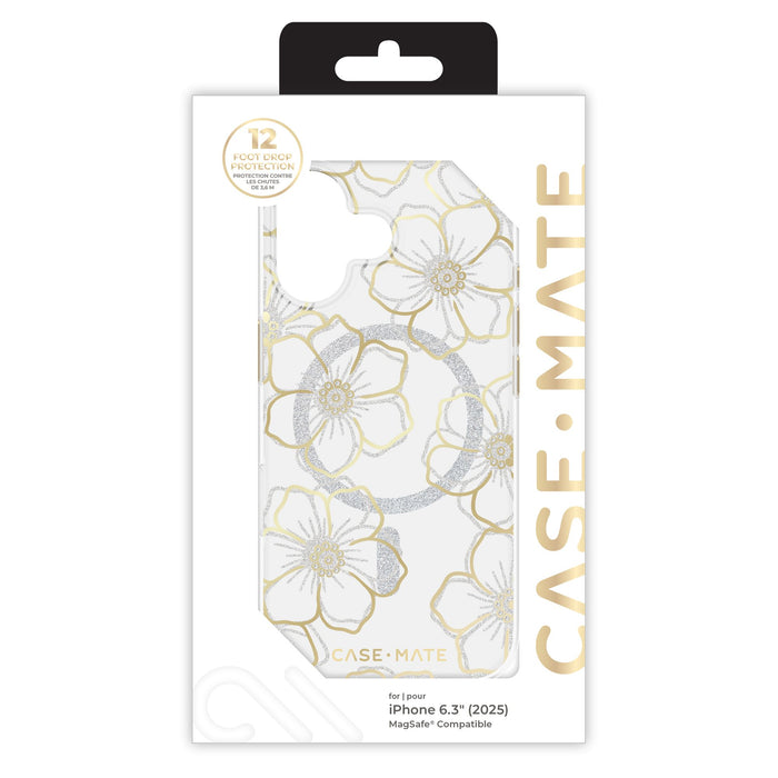 Case-Mate Floral Gems MagSafe Case for Apple iPhone 17 Gold
