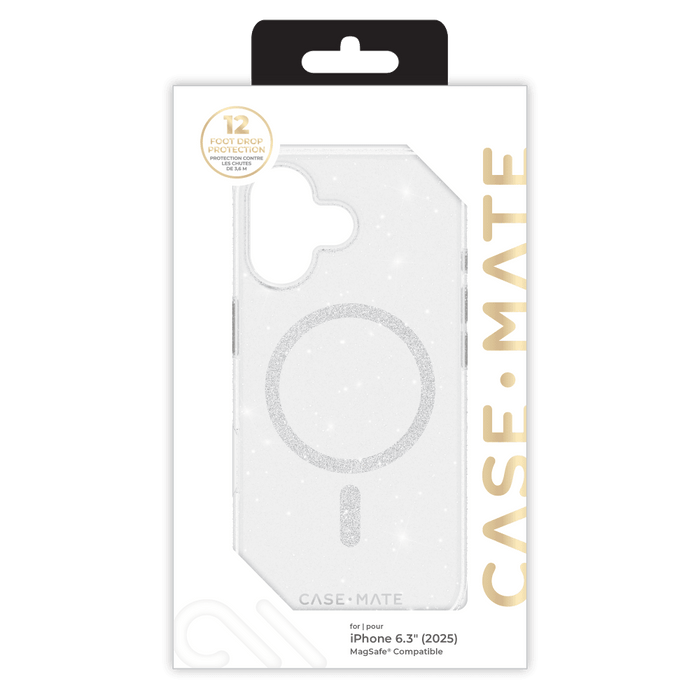 Case-Mate Sheer Twinkle MagSafe Case for Apple iPhone 17 Silver