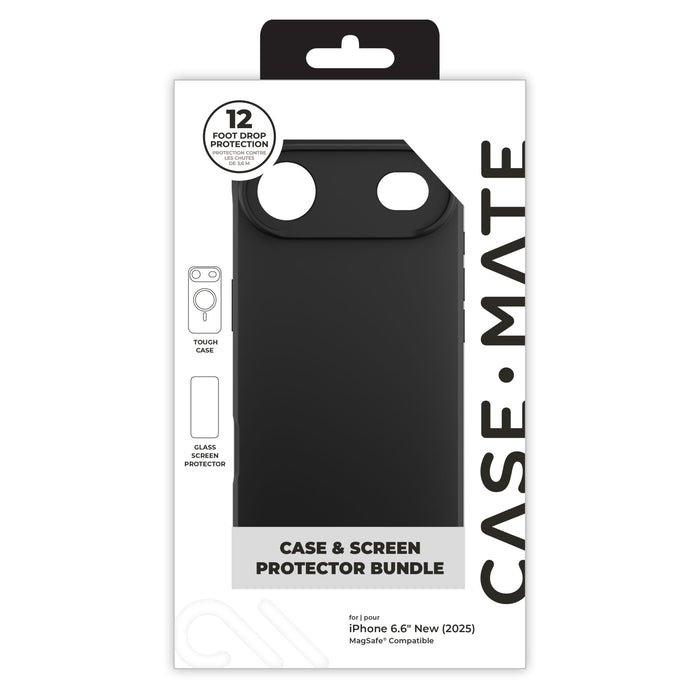 Case-Mate Protection Pack Tough MagSafe Case and Glass Screen Protector for Apple iPhone Air