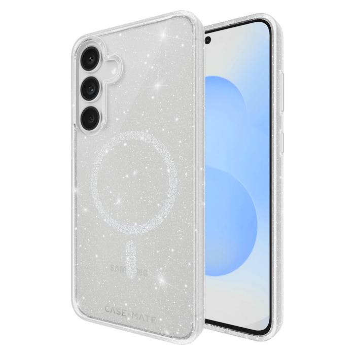 Case-Mate Sheer Twinkle Silver Case with Magnet for Samsung Galaxy S25 FE
