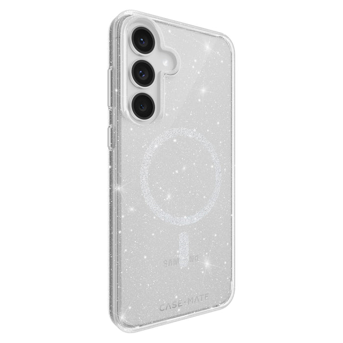 Case-Mate Sheer Twinkle Silver Case with Magnet for Samsung Galaxy S25 FE