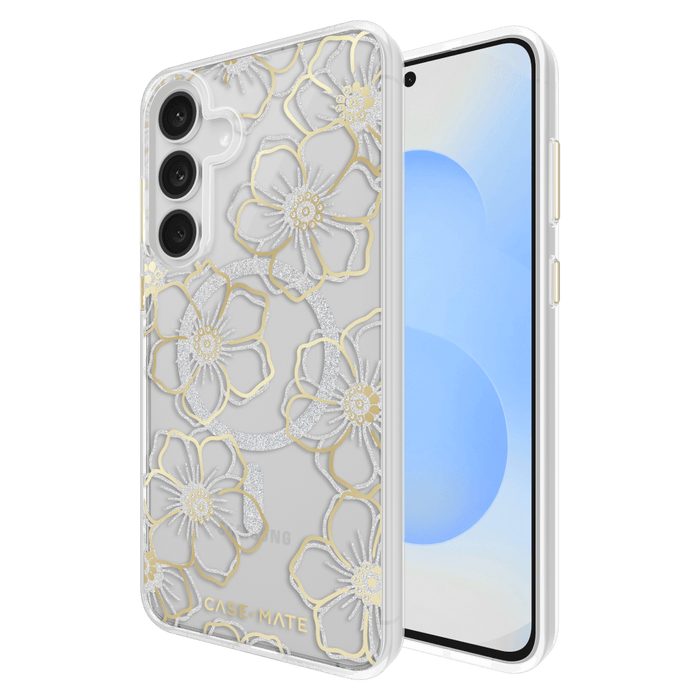 Case-Mate Floral Gems Case with Magnet for Samsung Galaxy S25 FE