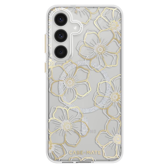 Case-Mate Floral Gems Case with Magnet for Samsung Galaxy S25 FE