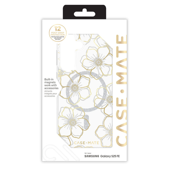 Case-Mate Floral Gems Case with Magnet for Samsung Galaxy S25 FE