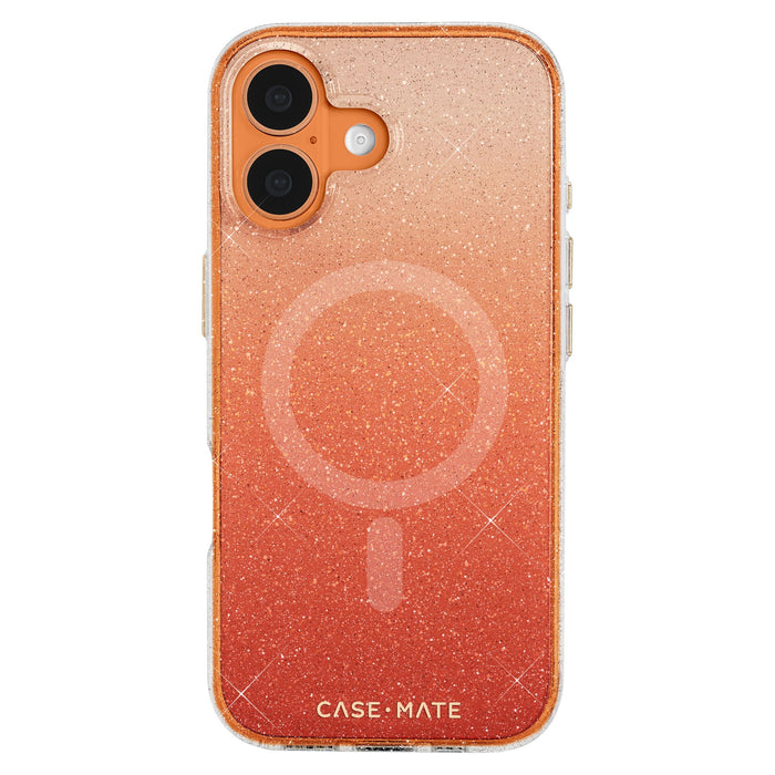 Sheer Twinkle Ombre MagSafe Case for Apple iPhone 17 Orange