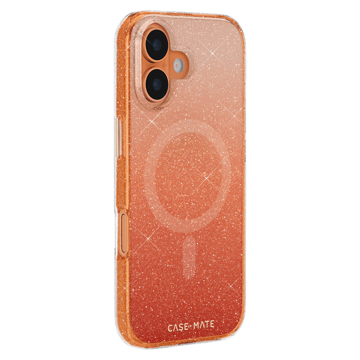 Sheer Twinkle Ombre MagSafe Case for Apple iPhone 17 Orange