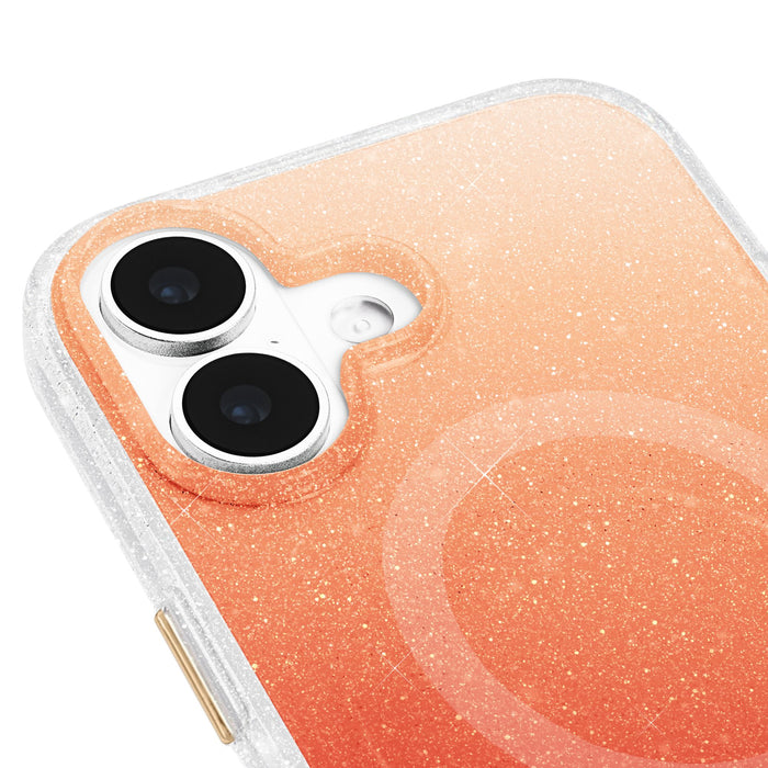 Sheer Twinkle Ombre MagSafe Case for Apple iPhone 17 Orange