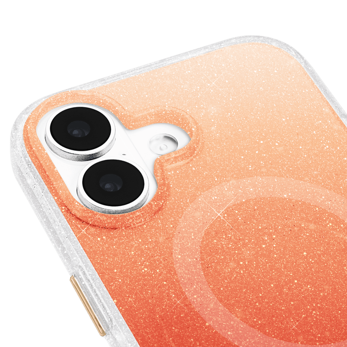 Sheer Twinkle Ombre MagSafe Case for Apple iPhone 17 Orange